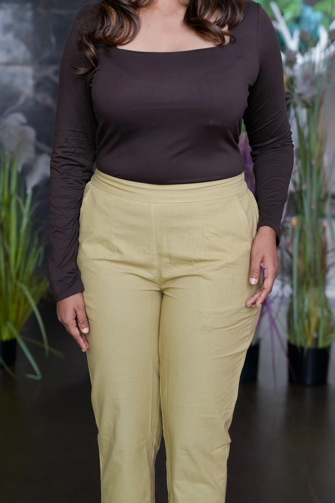 Cotton straight pants - Image 18