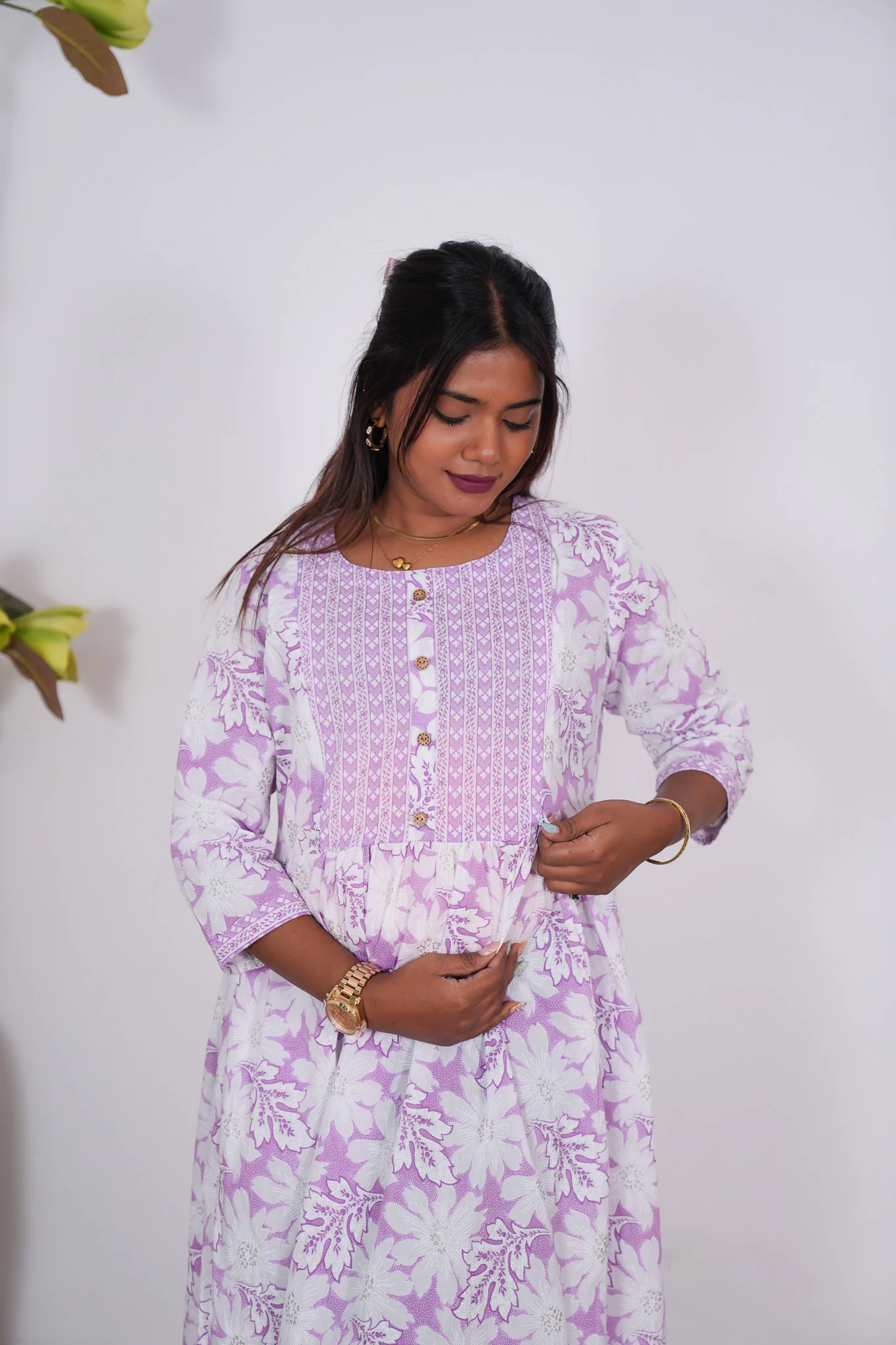 Lilac maternity nursing wear - Image 3