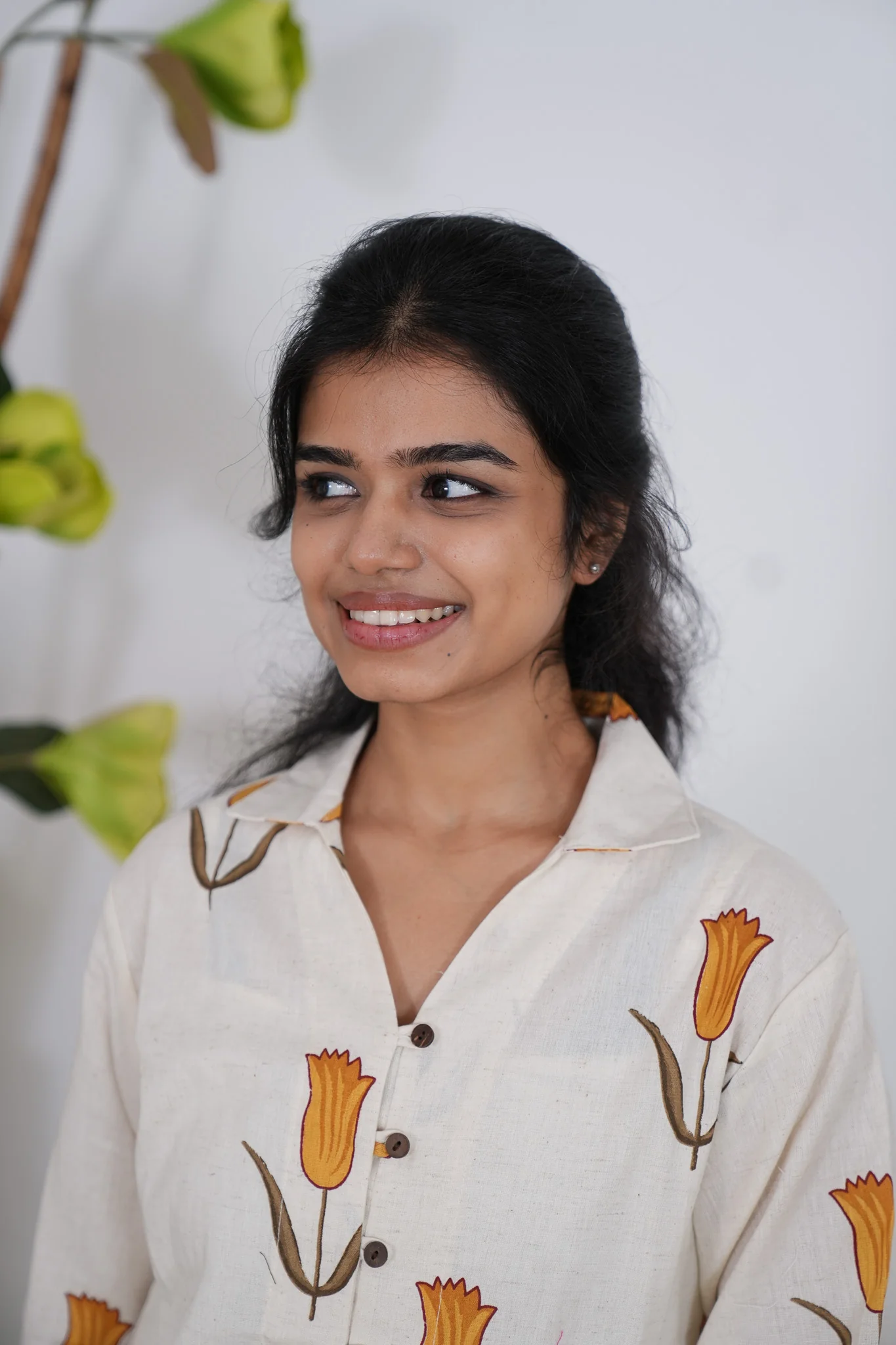 Mustard tulip cotton shirt - Image 4