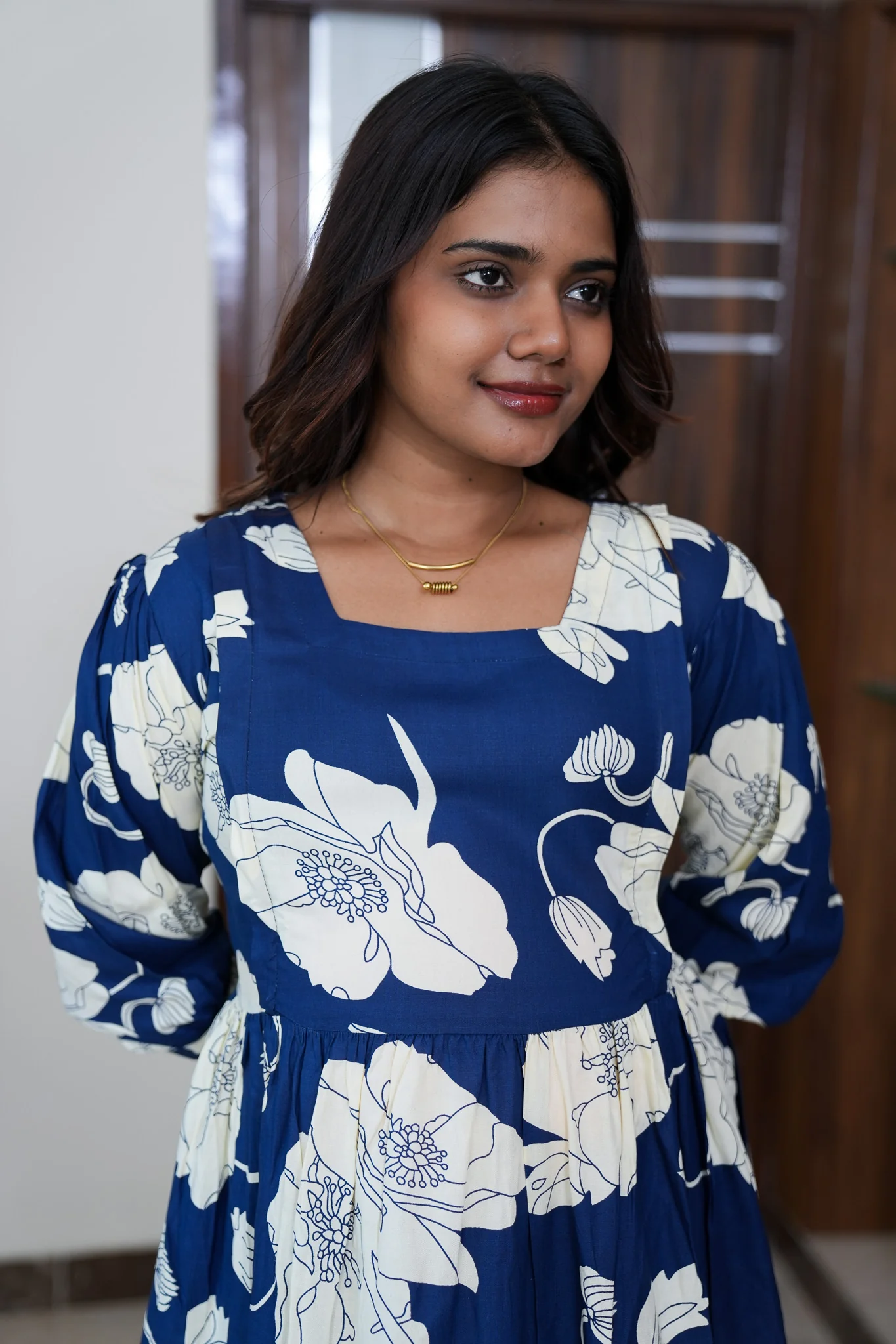 Ink blue maternity nursing wear - Image 3