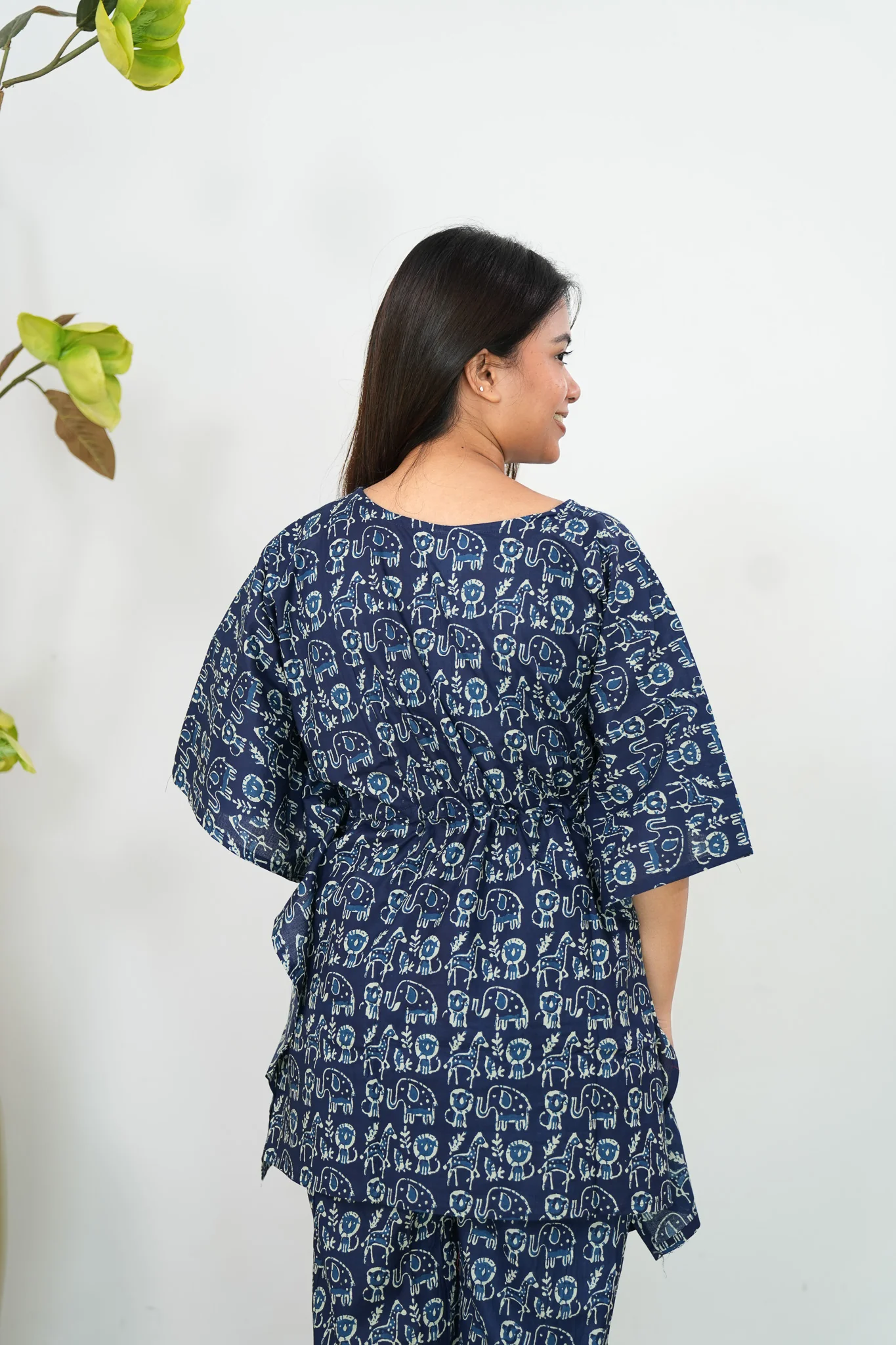 Lion king cotton kaftan comfies - Image 4